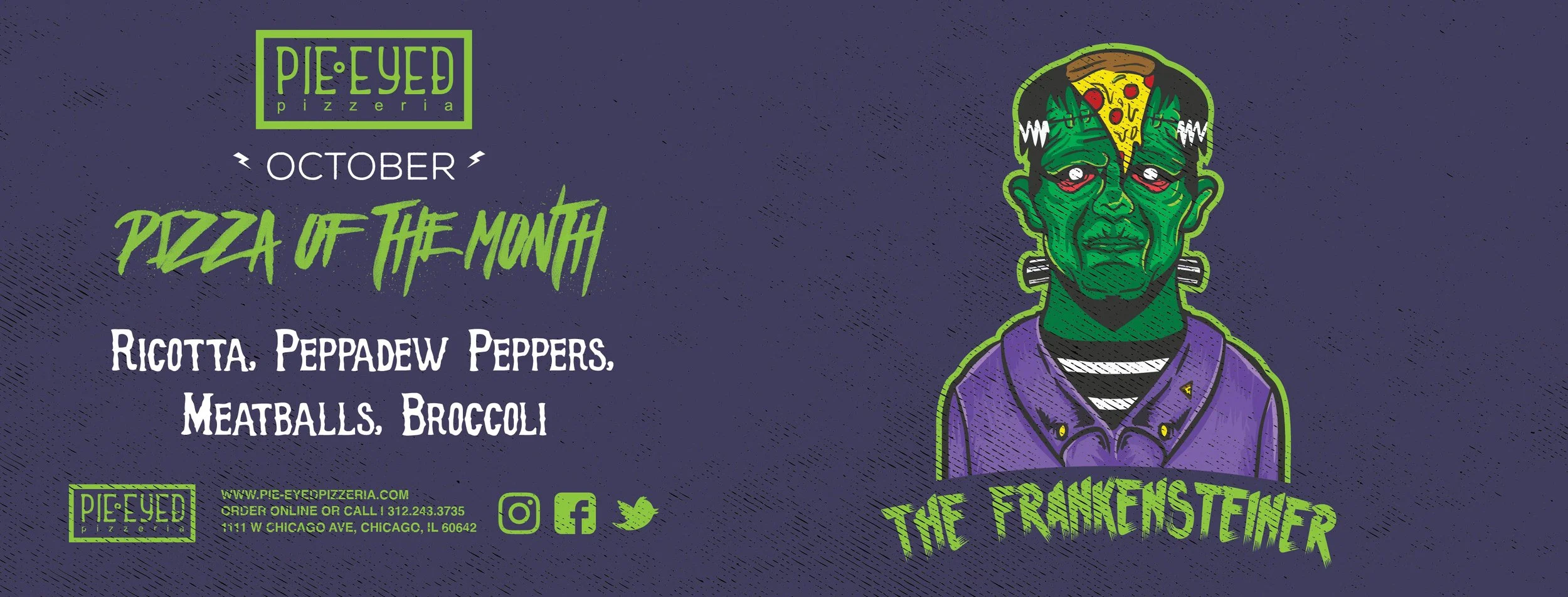 Frankenstein, Monsters, Pizza, Chicago, halloween