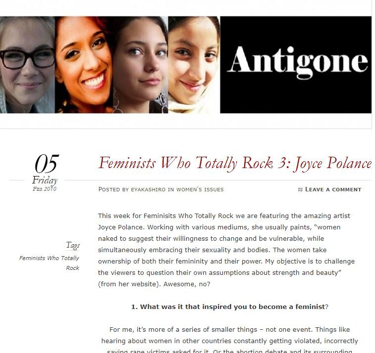 Antigone Magazine Interview