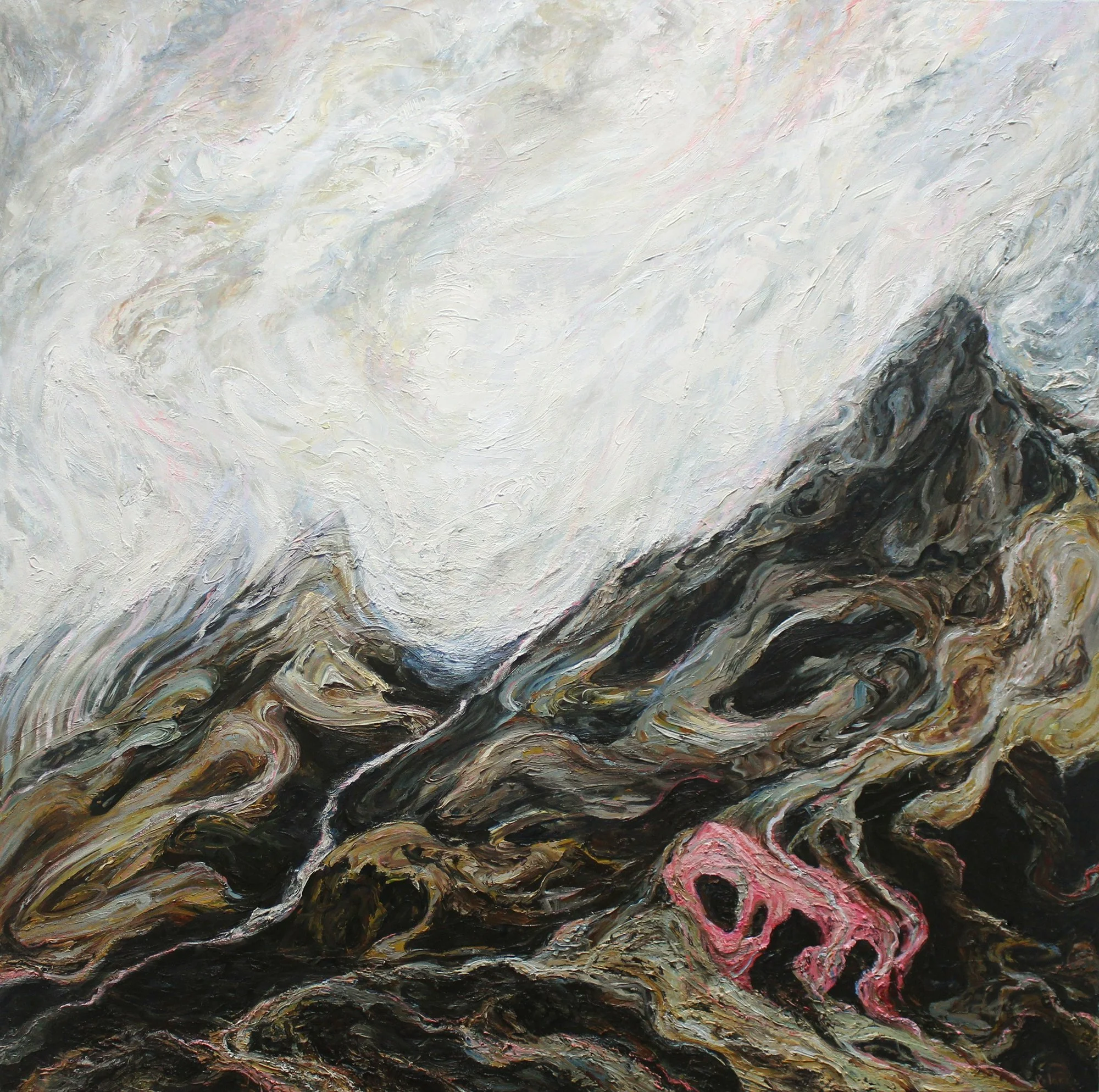 Temple, oil on canvas, 2018, Joyce Polance