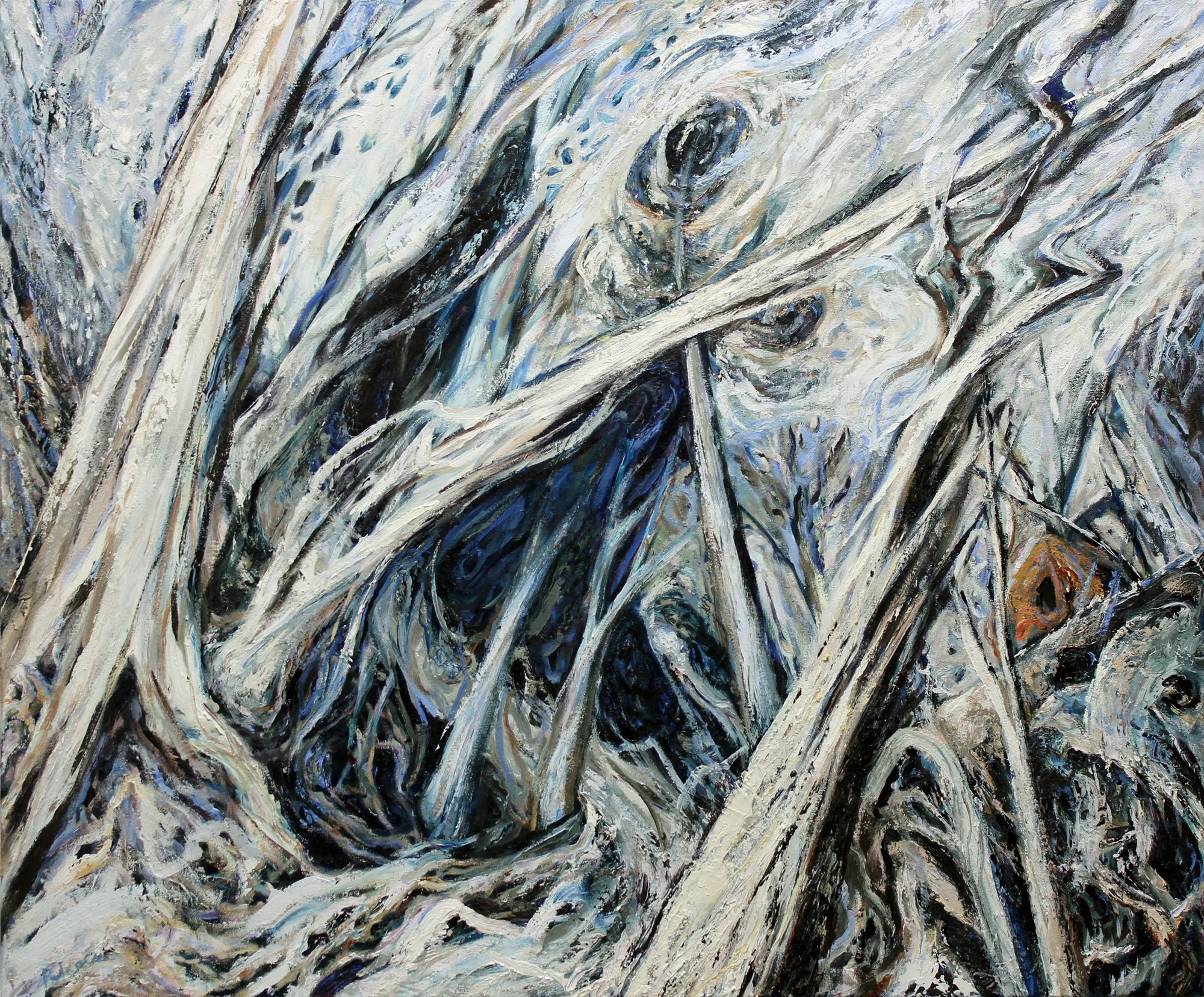 Uprising, oil on canvas, 2021, Joyce Polance