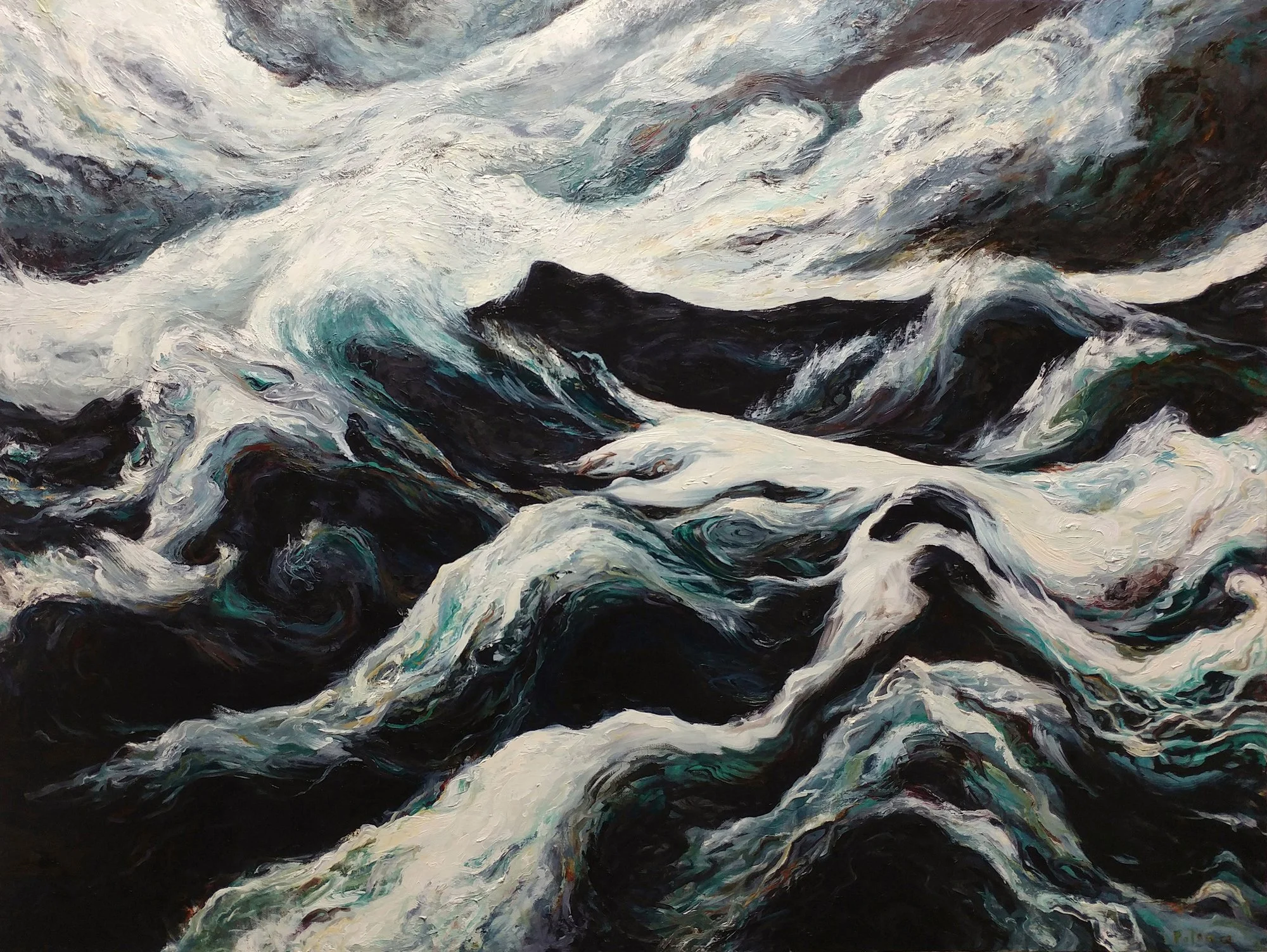 Swell, oil on canvas, Joyce Polance