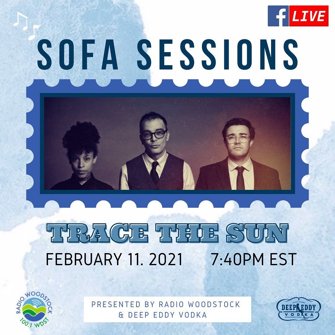 Join us this Thursday, Feb 11, 7-8 pm, Facebook Live, Sofa Sessions presented by Radio Woodstock.  See you at the show!! Link in bio.  @radiowoodstock  @venika.music @john.michael.parker @banditsontherun @sarahanjalimusic @deepeddyvodka