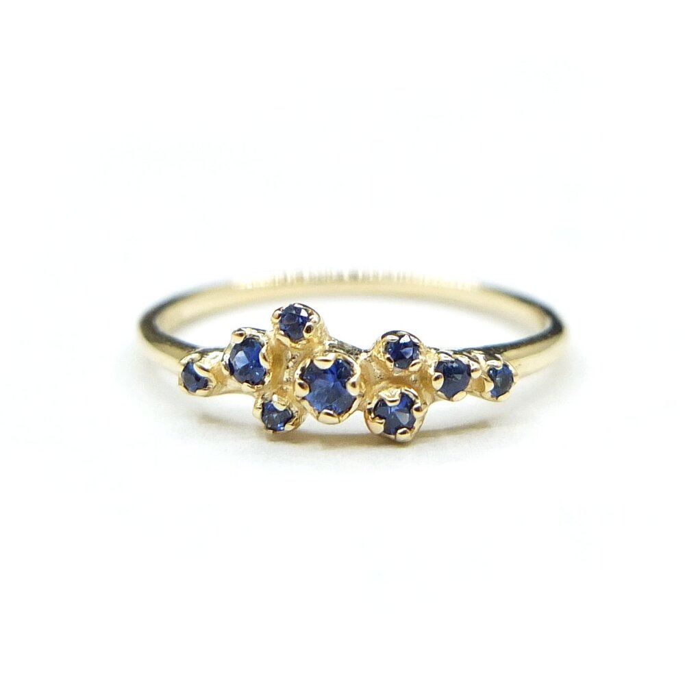 Koopje ik ben trots Verlaten Rose Bush Ring with Blue Sapphire - R153 — N+A - Handmade Fine Jewelry in  NYC
