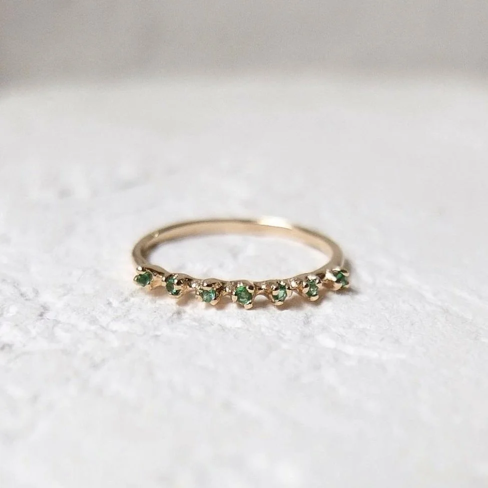 Seven Emerald Ring — N+A - Handmade Fine Jewelry in NYC