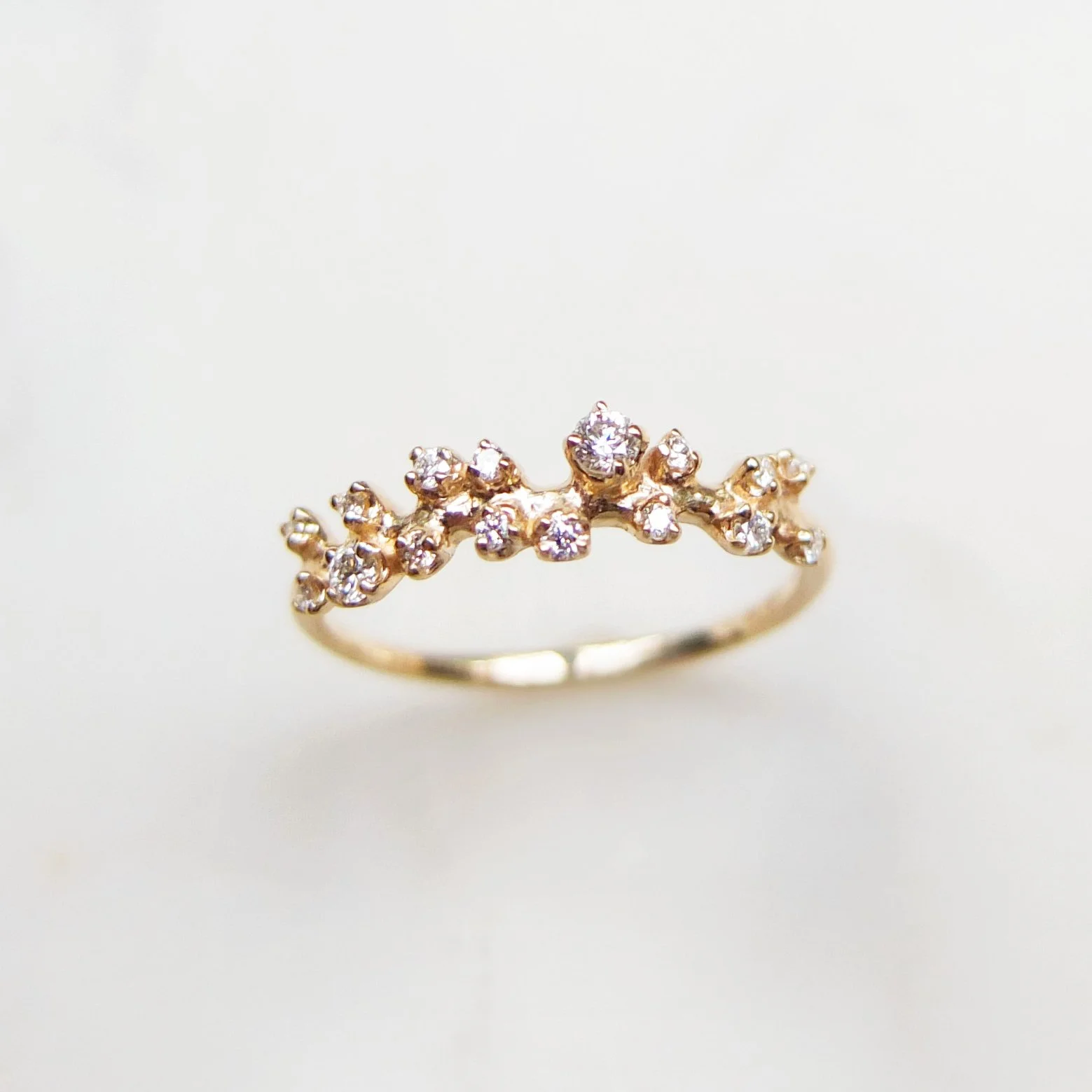 Eucalyptus Ring with Diamond - R149