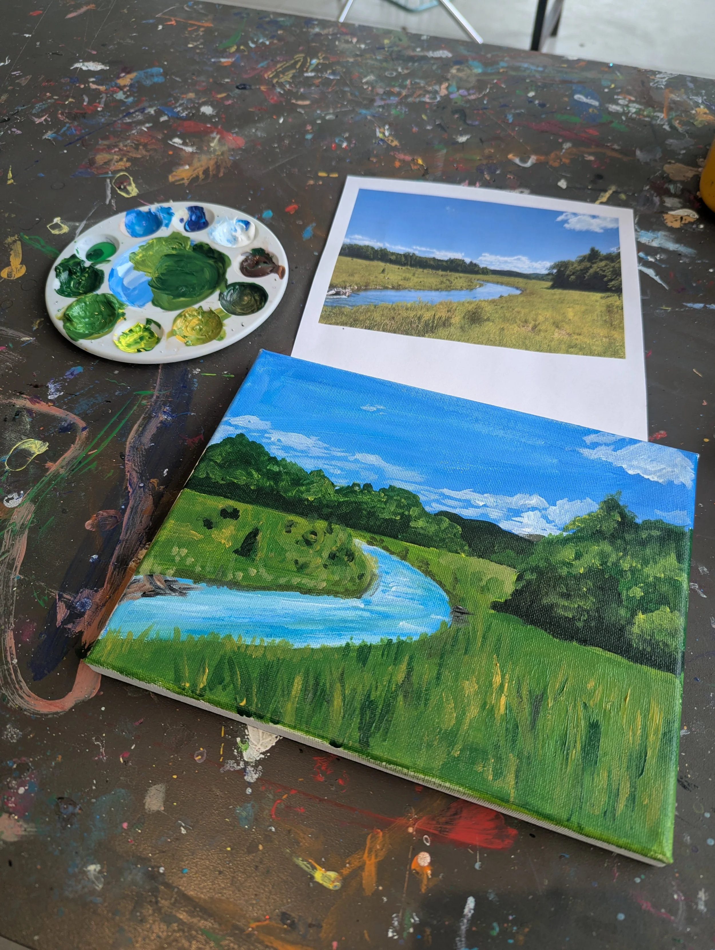 Brushes &amp; Brews - Paint the River
