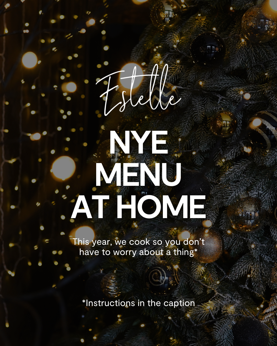 NYE Estelle Menu TO GO