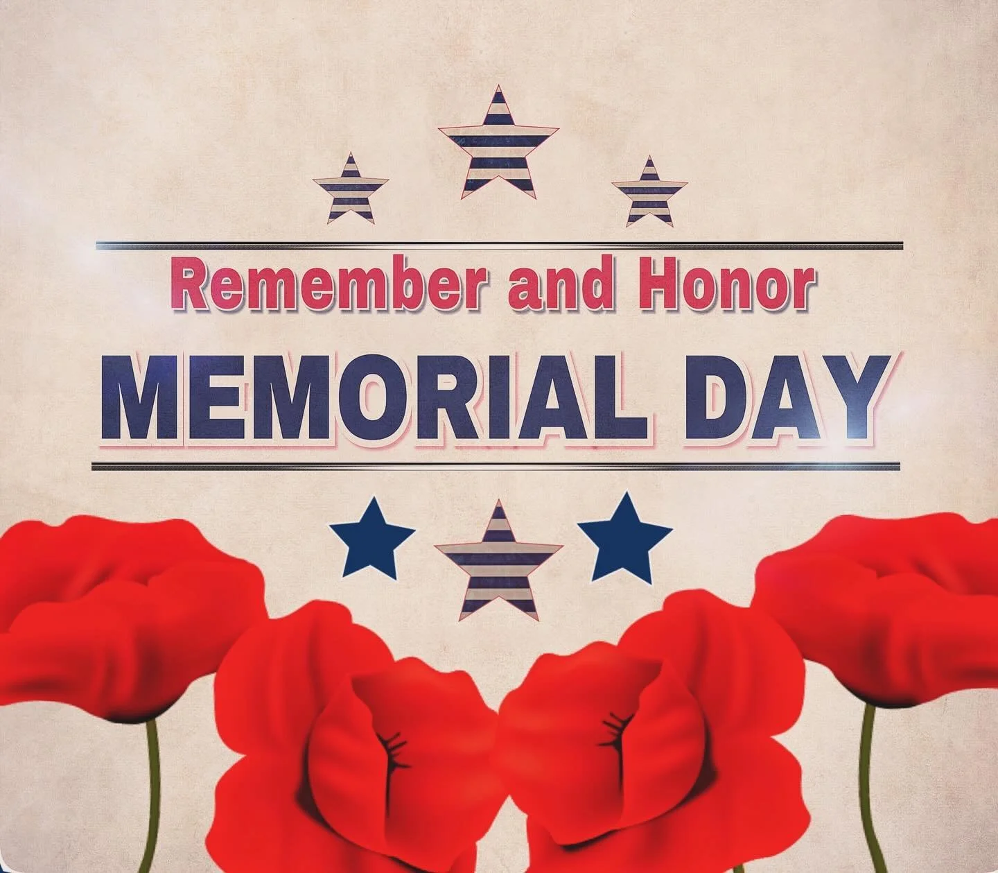 Memorial Day
We honor and remember the fallen service members of the U.S. military who made the ultimate sacrifice for our freedom. 
Your bravery and dedication will never be forgotten. 
#weareclosedtoday