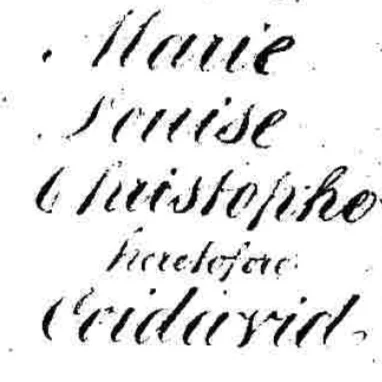 Last Will and Testament of Marie-Louise Christophe (July 8, 1851)