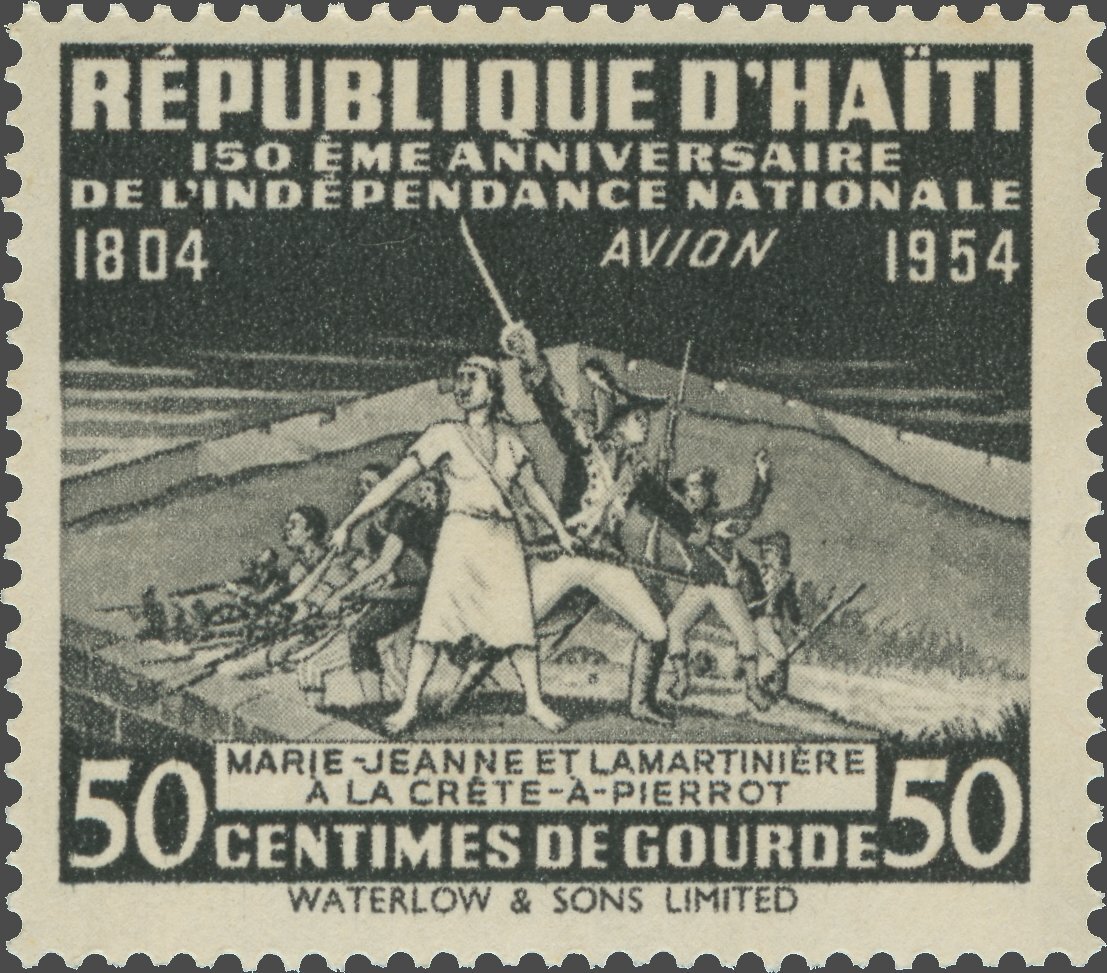 1954 Stamp, 150ème Anniversaire de l'Indépendance Nationale (1804-1954), Sc C71 / YT PA72 © The Haiti Philatelic Society