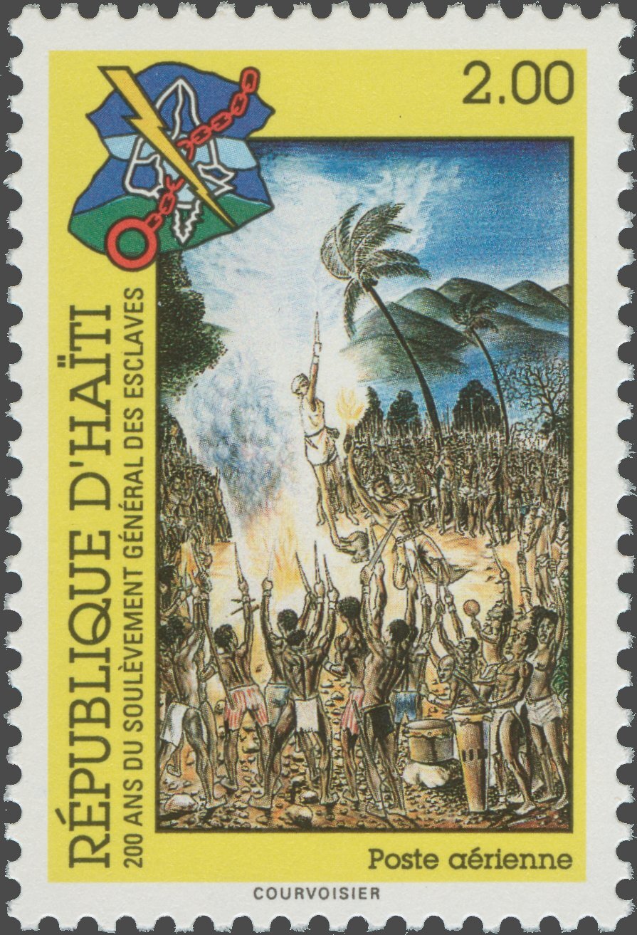 1991 Stamp, 200 Ans du Soulèvement Général des Esclaves, Sc 852 / YT PA663 © Haiti Philatelic Society