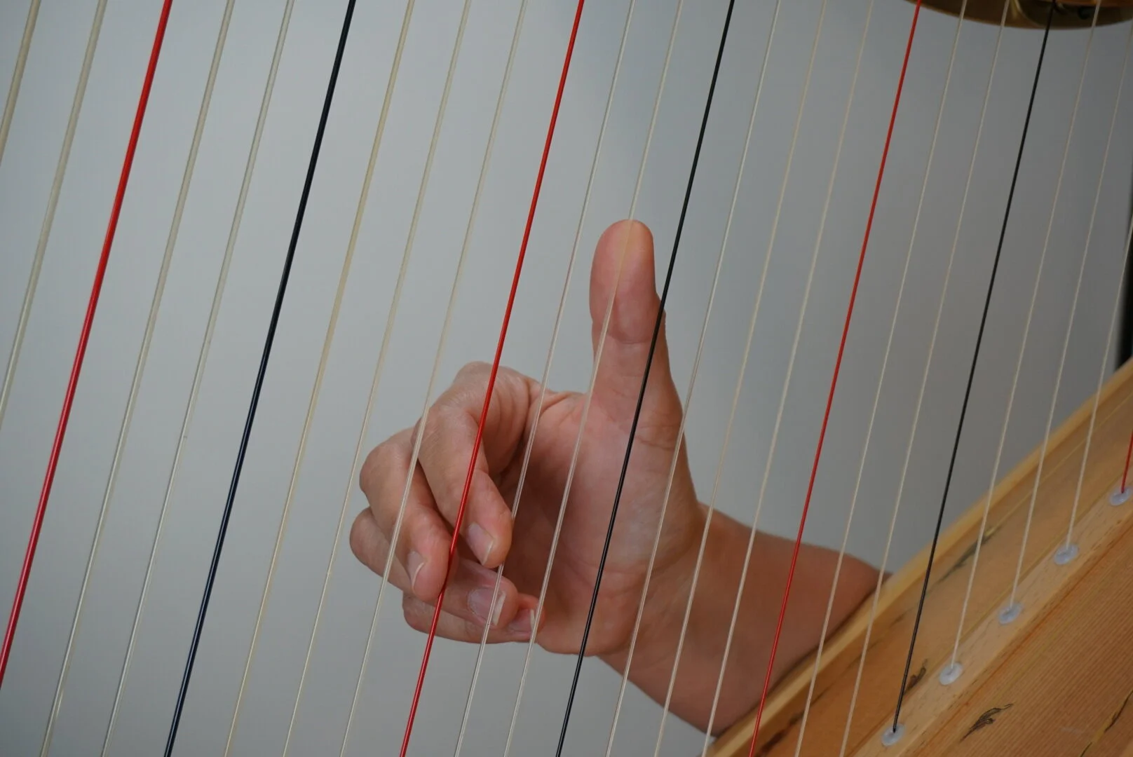 Anchored Playing, Right Hand, fingers 1, 2 &amp; 3