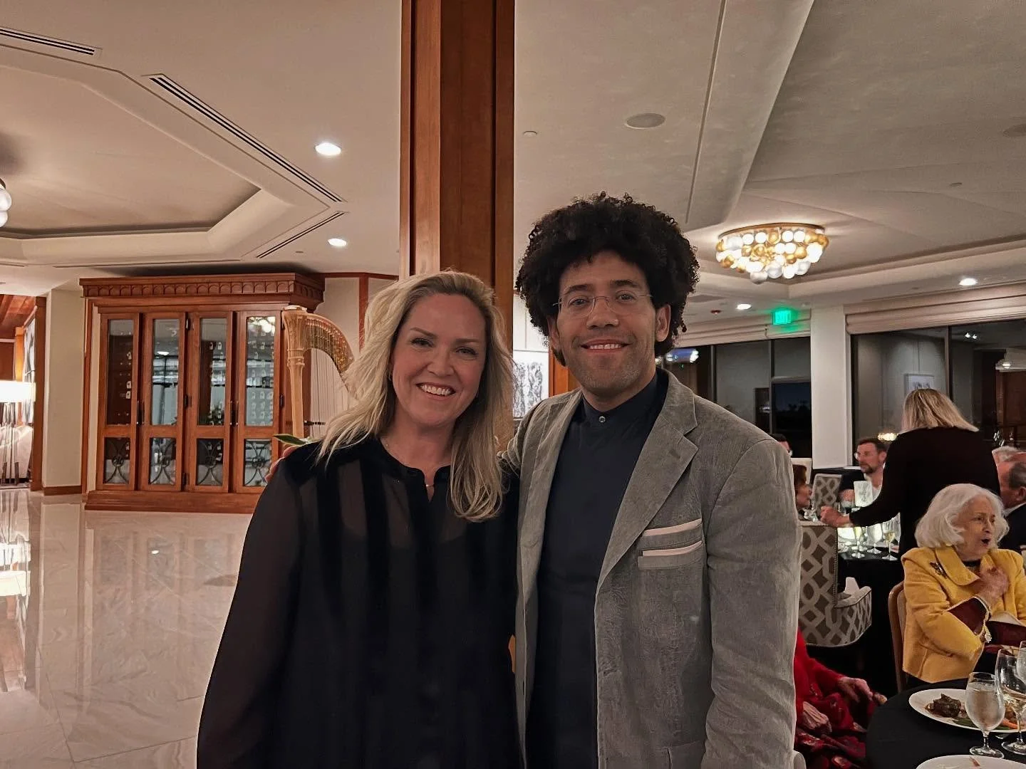 This is how my weekend ended! Performing background music for @rafaelpayareconductor  of the @sandiegosymphony @palmspringsphil @maestroleemills. The weekend also included: the Desert Sands High School Honor Band, a Harp Demonstration for Read with M