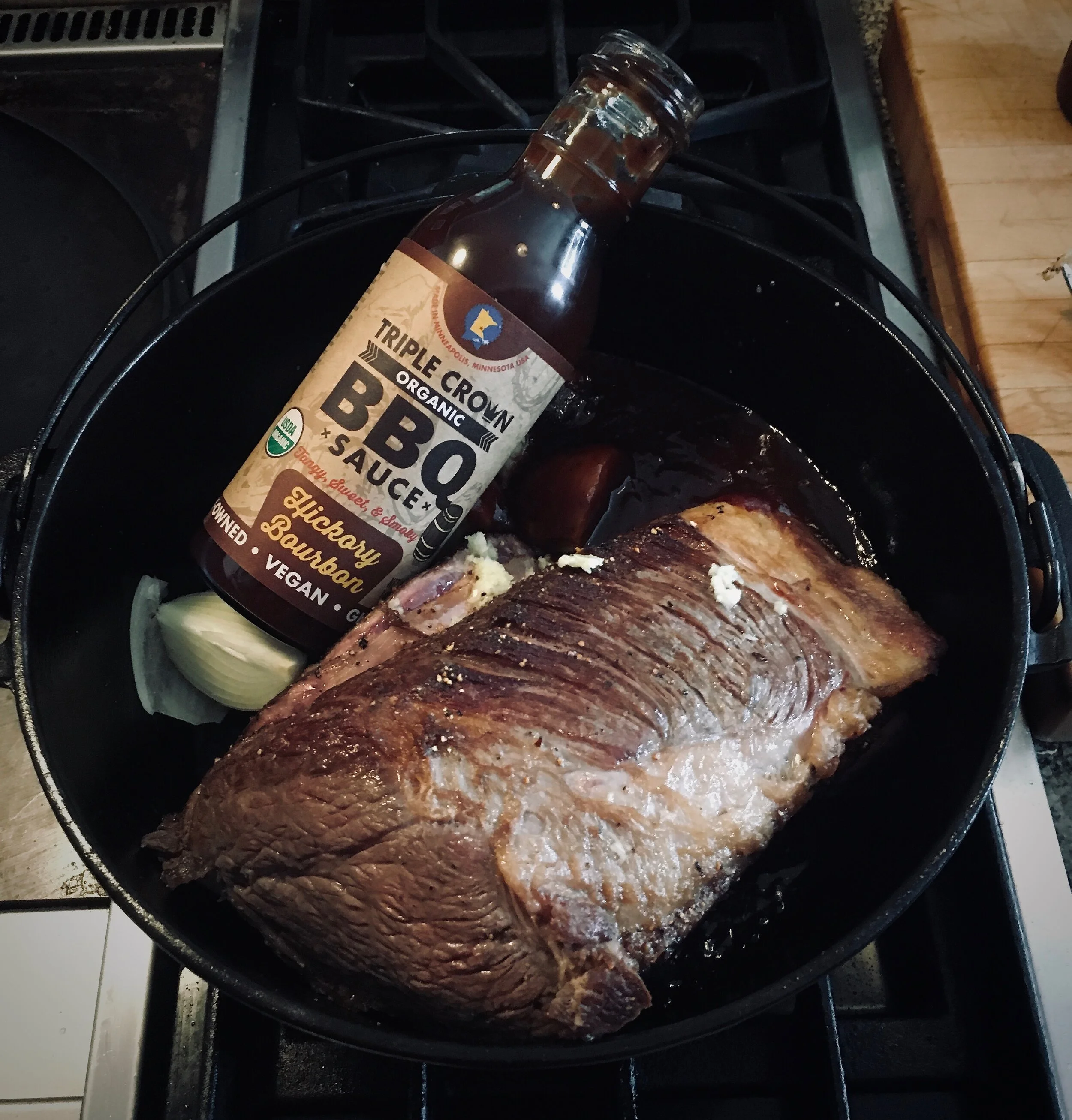 Triple Crown Hickory Bourbon BBQ Pot Roast 