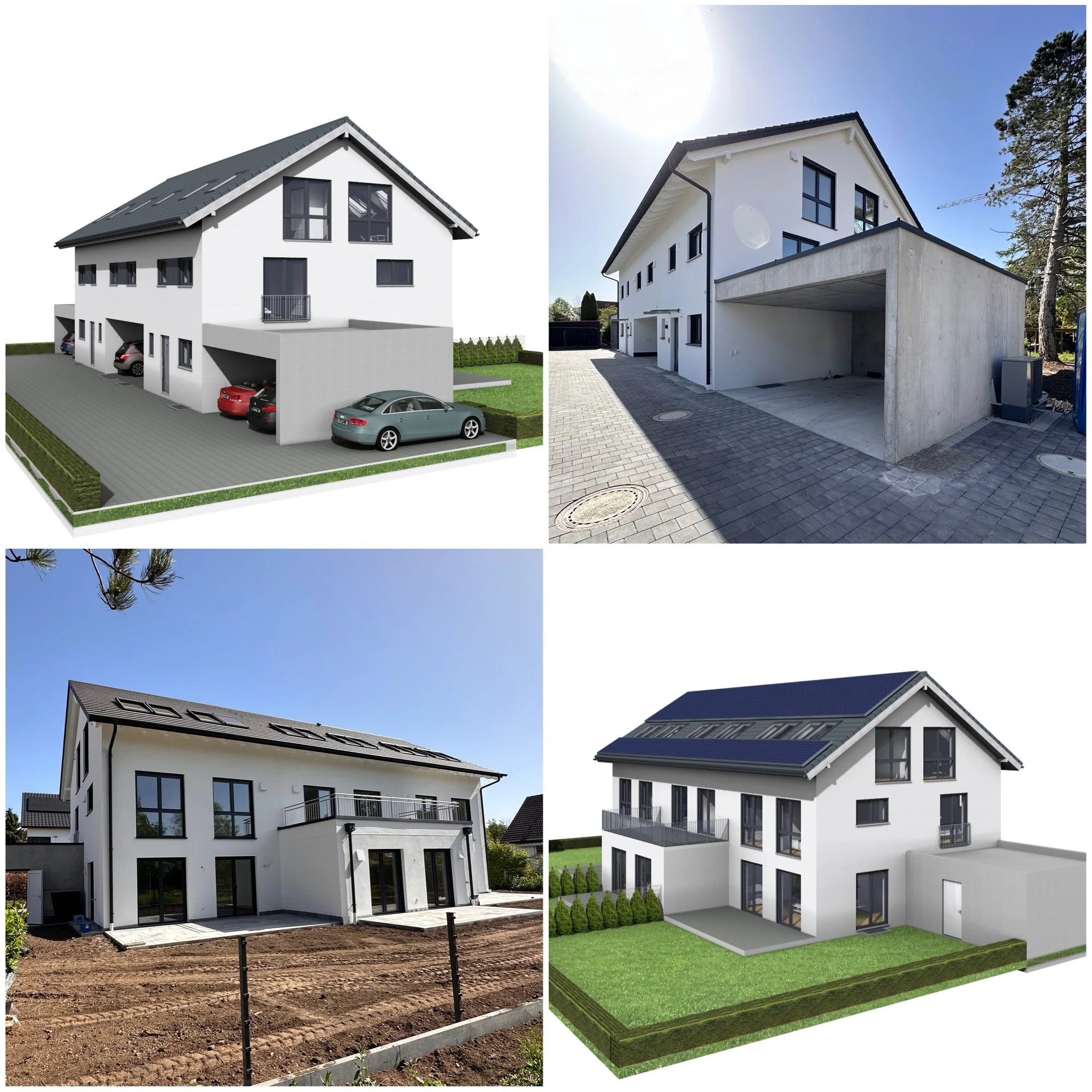 Neubau 3 Reihenhäuser in Klosterlechfeld