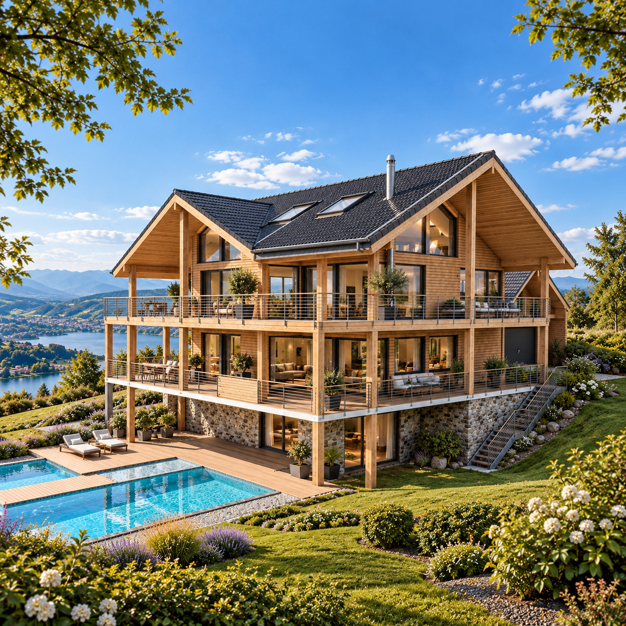 MODERNE DESIGNVILLA MIT POOL