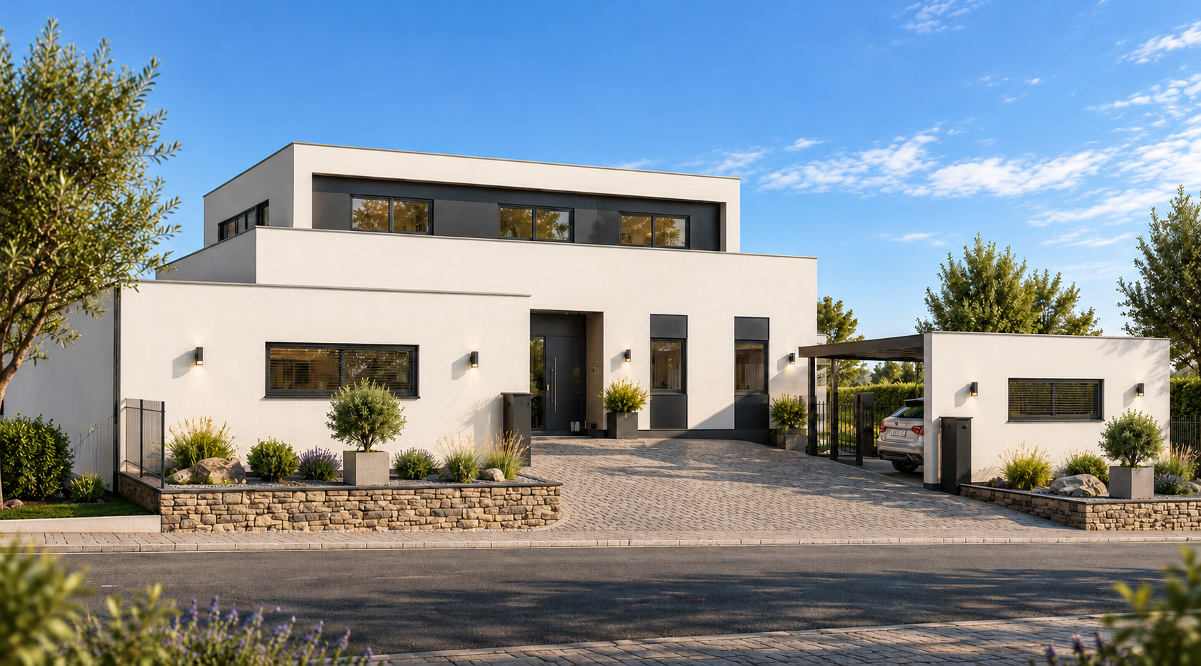 Moderne Villa mit sanfter Auffahrt.png