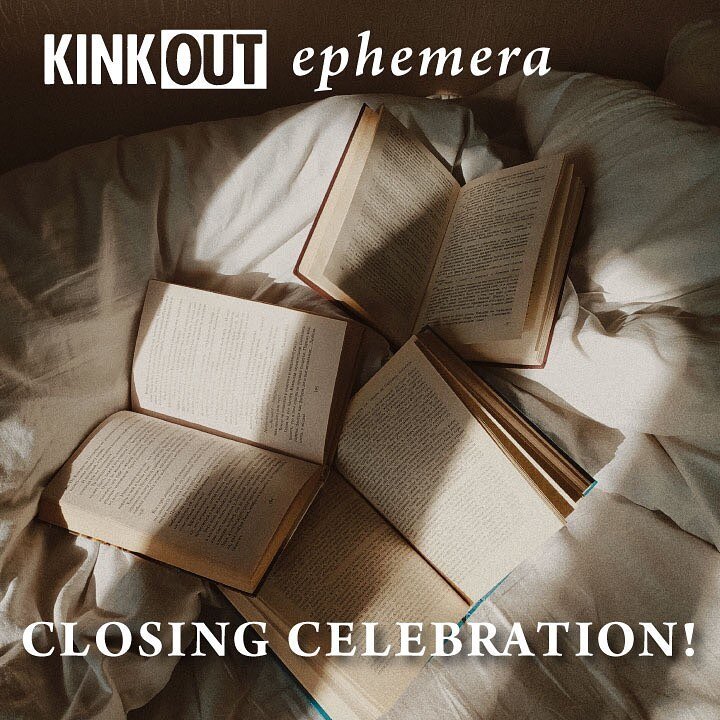 🔜KO EPHEMERA BECOMES EPHEMERAL 
📆SATURDAY 9/30
📍GEFFEN CONTEMPORARY AT @MOCA LA
⌚️2-6PM, PANEL AT 3:30

Join us at MoCA to celebrate the closing of the month-long residency, KINK OUT: EPHEMERA, with an afternoon of history, engagement, music, and 