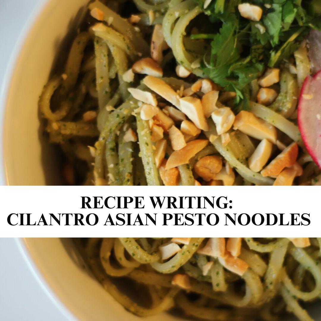 Cilantro Asian Pesto Noodles Recipe