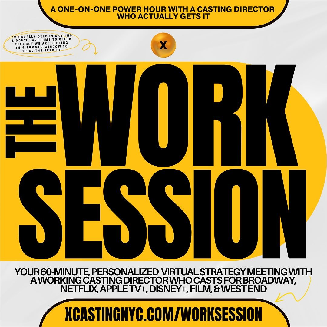🎬 THE WORK SESSION is officially open: A one-on-one power hour with a Casting Director who actually gets it.

Actors &mdash; it&rsquo;s time to take the guesswork out of your game.

THE WORK SESSION is a 60-minute, personalized strategy session with