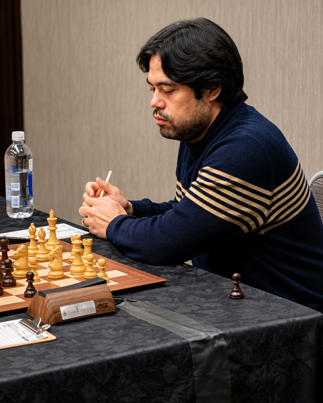 Chess player competing at a DMV Chess tournament