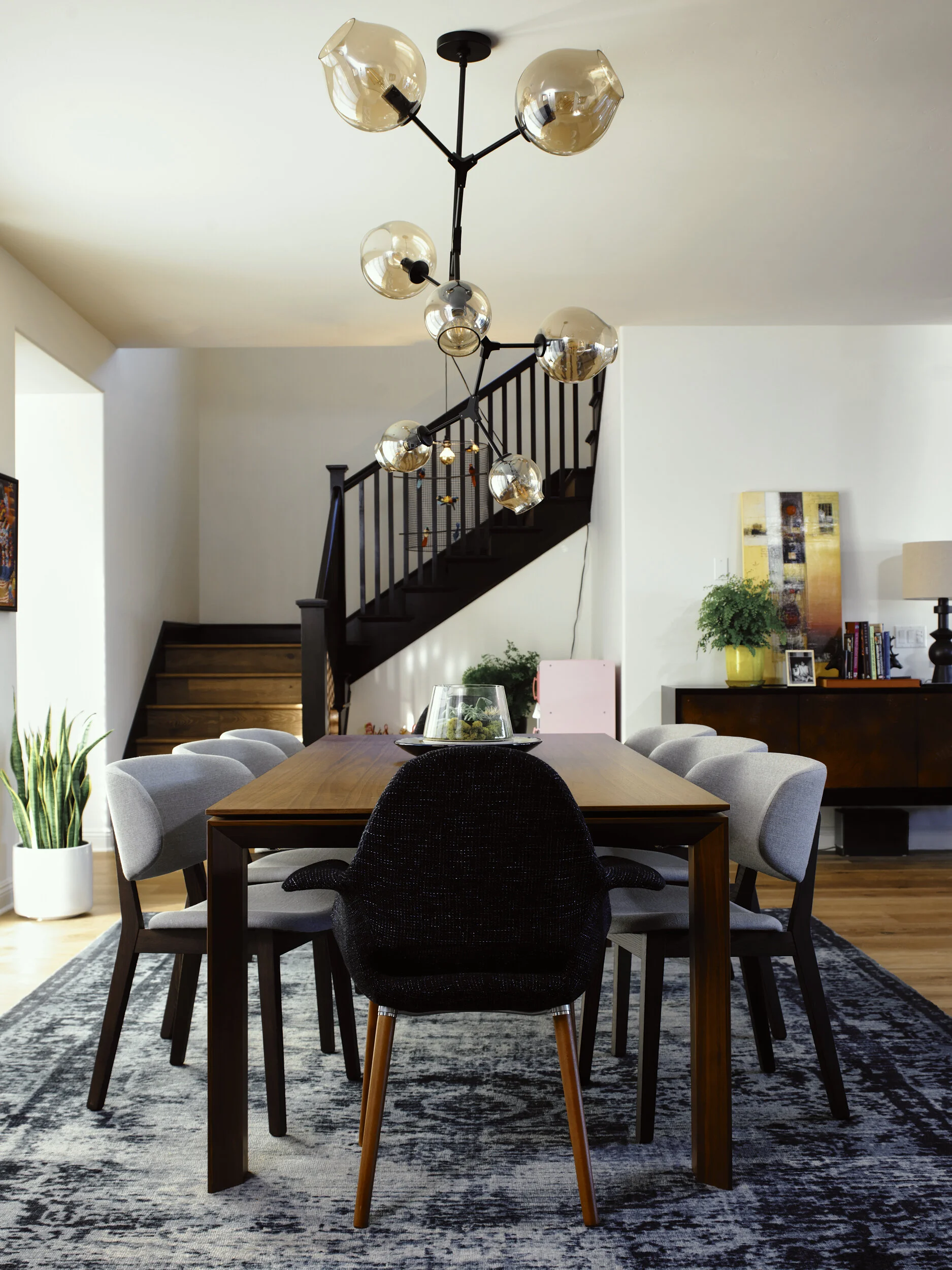 Mid-century interior by Embrio Design, Encinitas, California