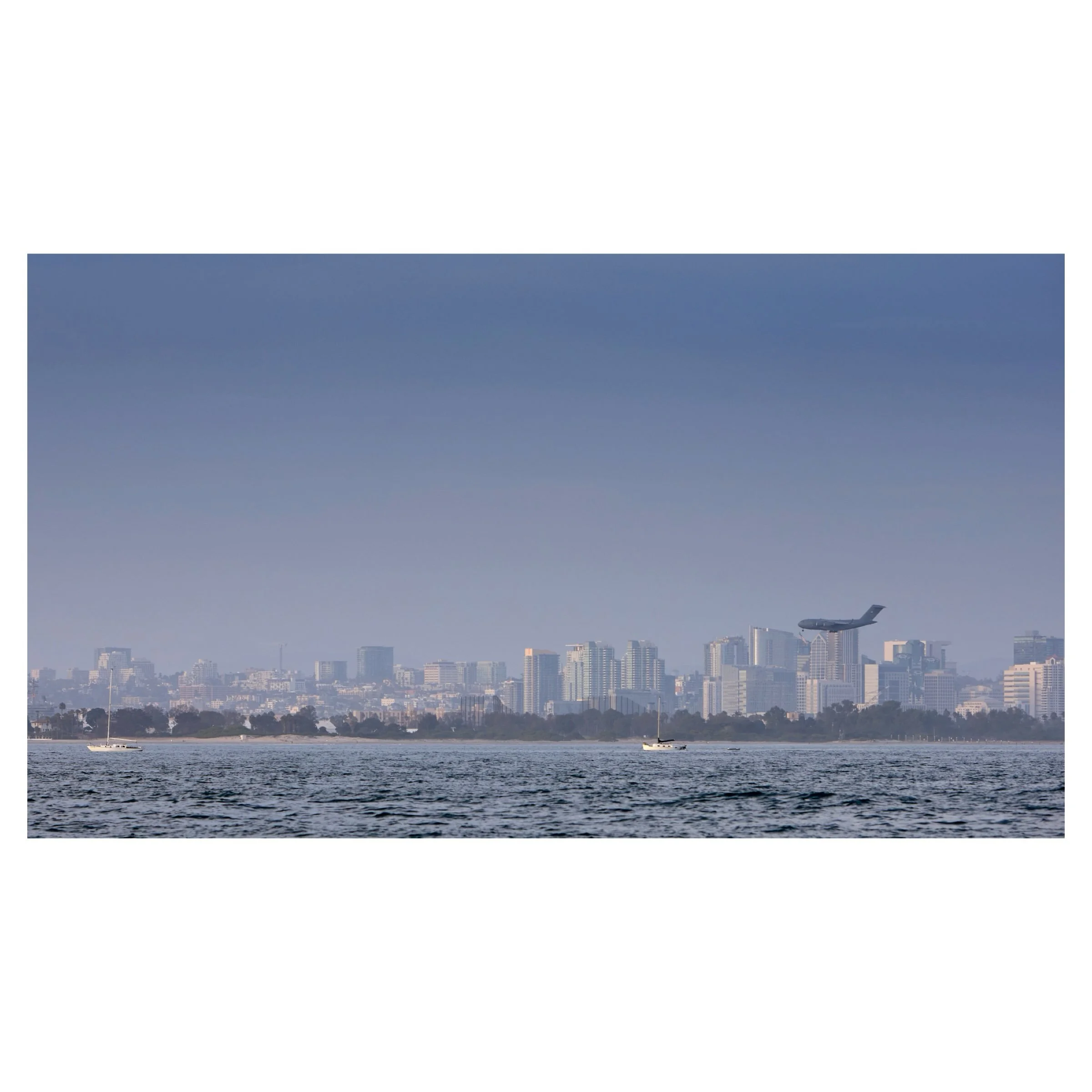 On the bay last night for a sunset sail with friends. No whales or sharks showed up, but we did see lots of Coast Guard craft, a C-17 Globemaster landing at North Island, and some noisy sea lions. #canonR8 #andymcroryphotography #harborislandyachtclu