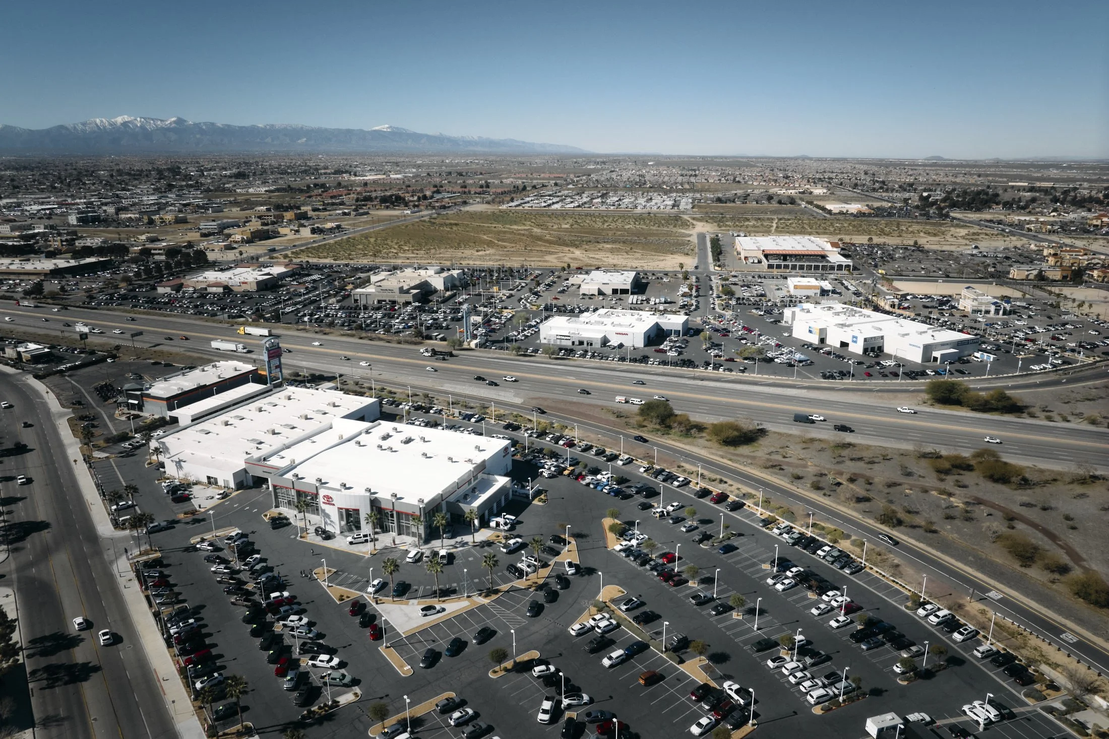 Valley Hi auto dealership buildings, Victorville, California