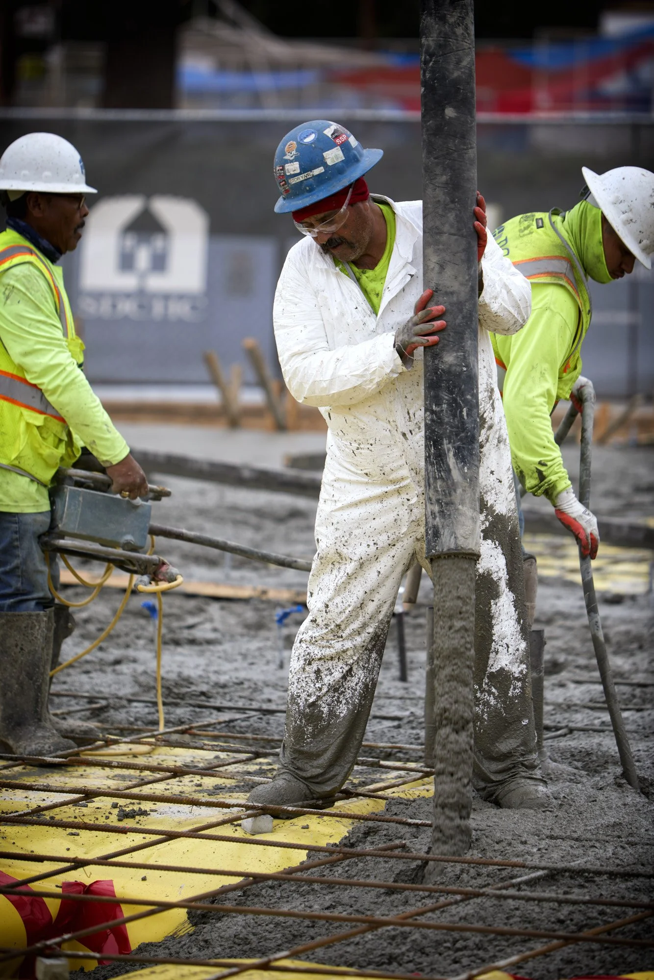 Concrete pour documentation photography, San Diego, California