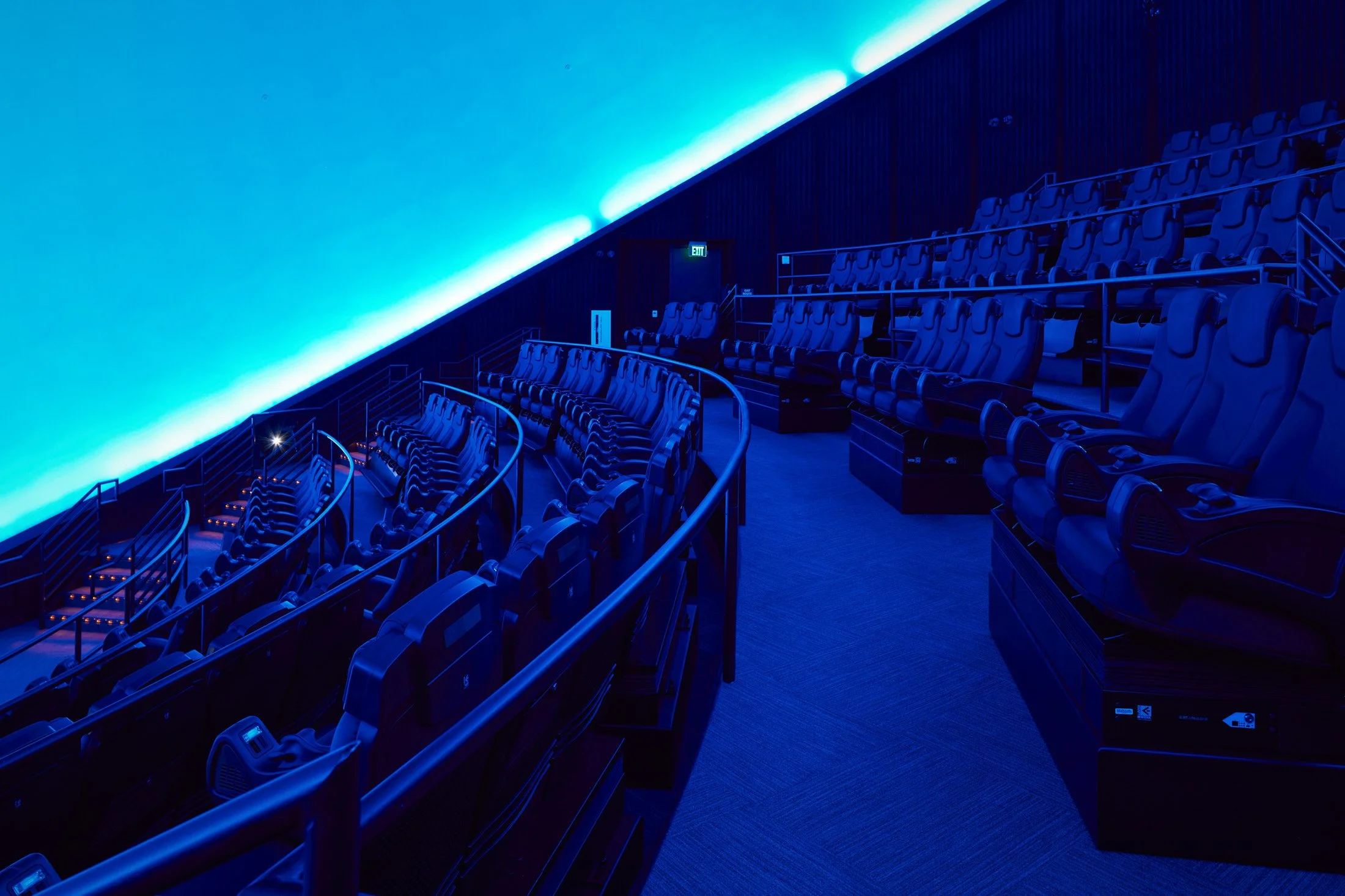 Legacy Hotel Resort & Spa 4D theater interior, hospitality photography