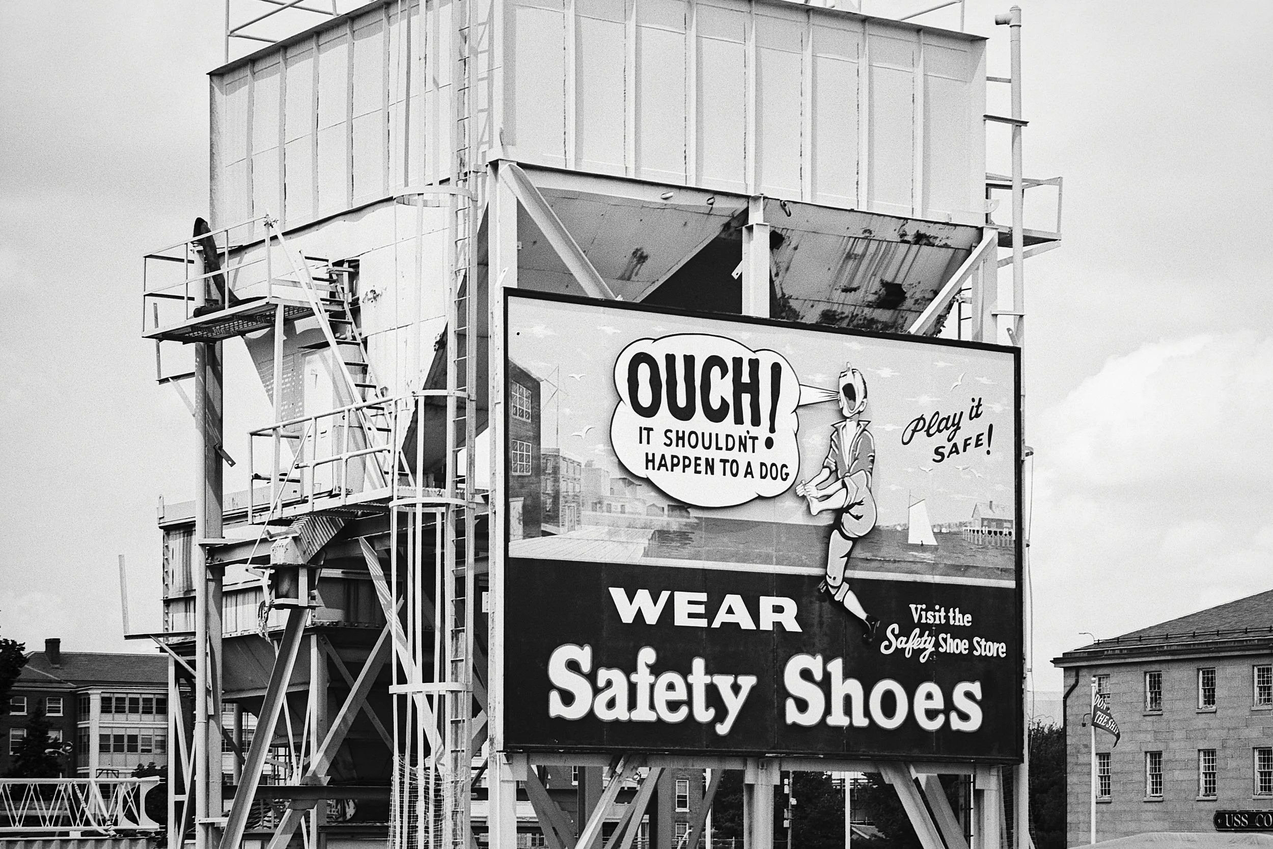 Boston Navy Yard vintage signage