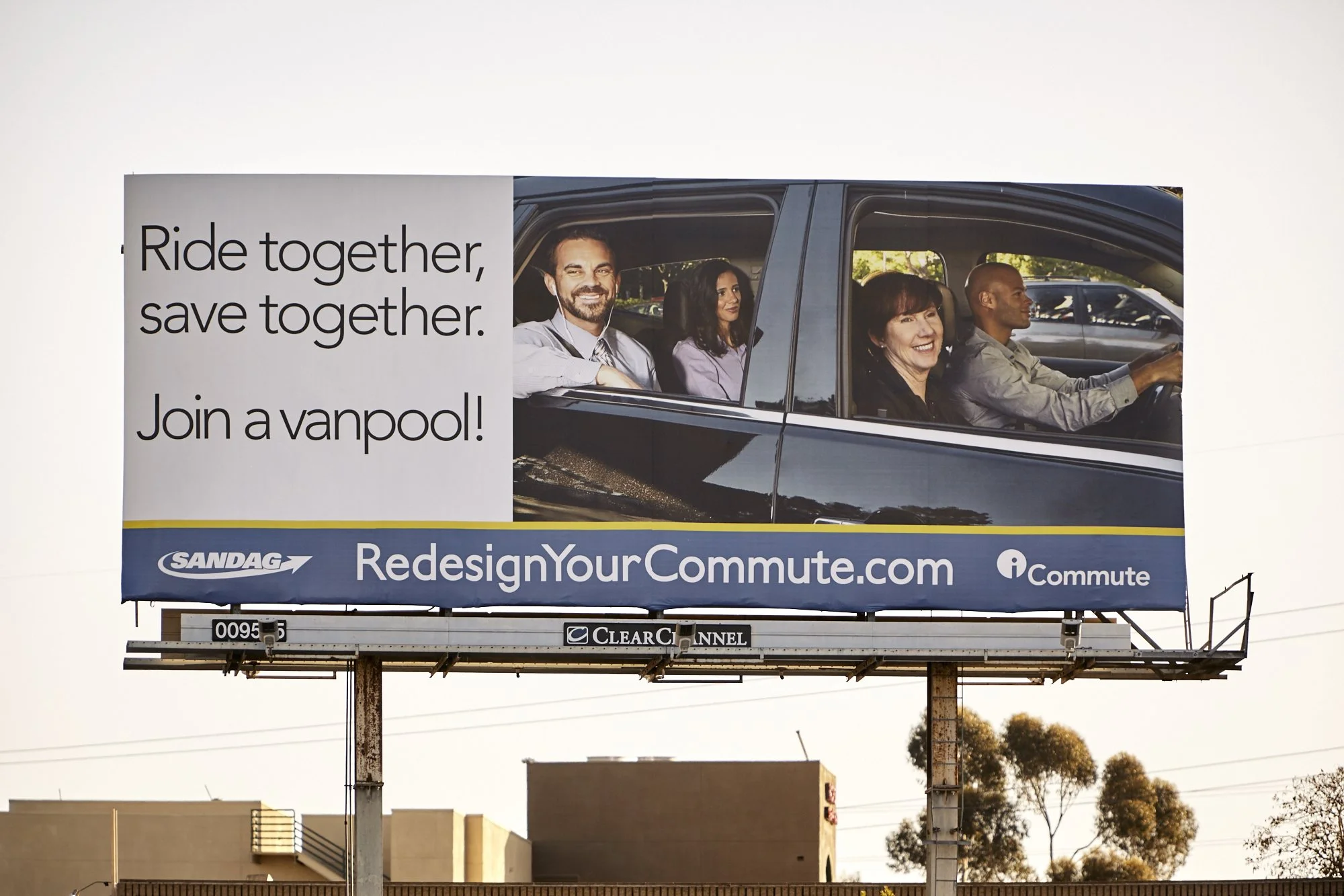SANDAG vanpool billboard advertisement