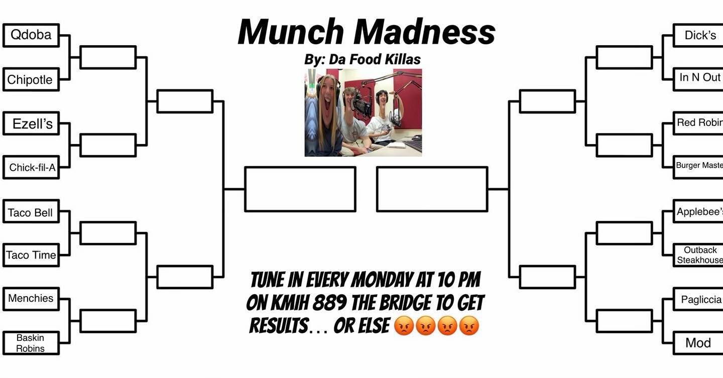 ATTENTION PLEASE 🔥🔥&nbsp;
DA FOOD KILLAS are launching a new series called MUNCH
MADNESS fill out the google form on @dafoodkillasoffical bio to vote for the better fast food restaurant. Each week we will analyze the winners! If you fill out a brac