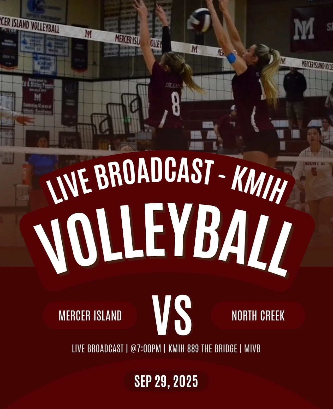 Tune in to KMIH 889 at 7pm tonight as our students bring you a live play by play of the girls volleyball game against North Creek!! 🏐🏐

#BestHighSchoolRadioStation #RadioAwards #SchoolRadio #HighSchoolRadio #RadioWinners #ProudMoment #NationalRecog