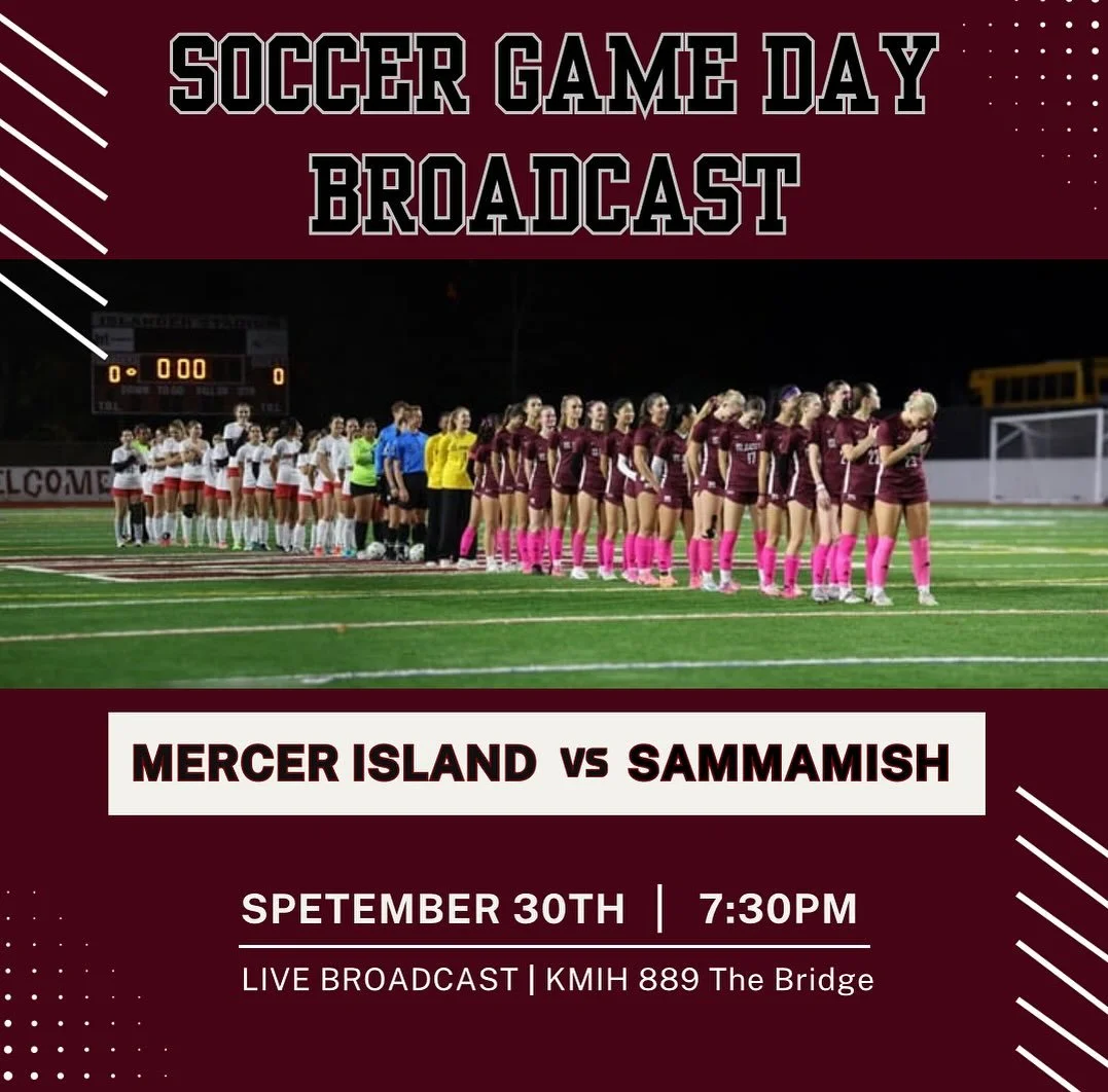 Girls soccer has been overdue for a KMIH sports broadcast&hellip; Tune in tonight at 7:30 pm to hear our students bring you a live sports play by play as we take on Sammamish. ⚽️⚽️📻

#BestHighSchoolRadioStation #RadioAwards #SchoolRadio #HighSchoolR