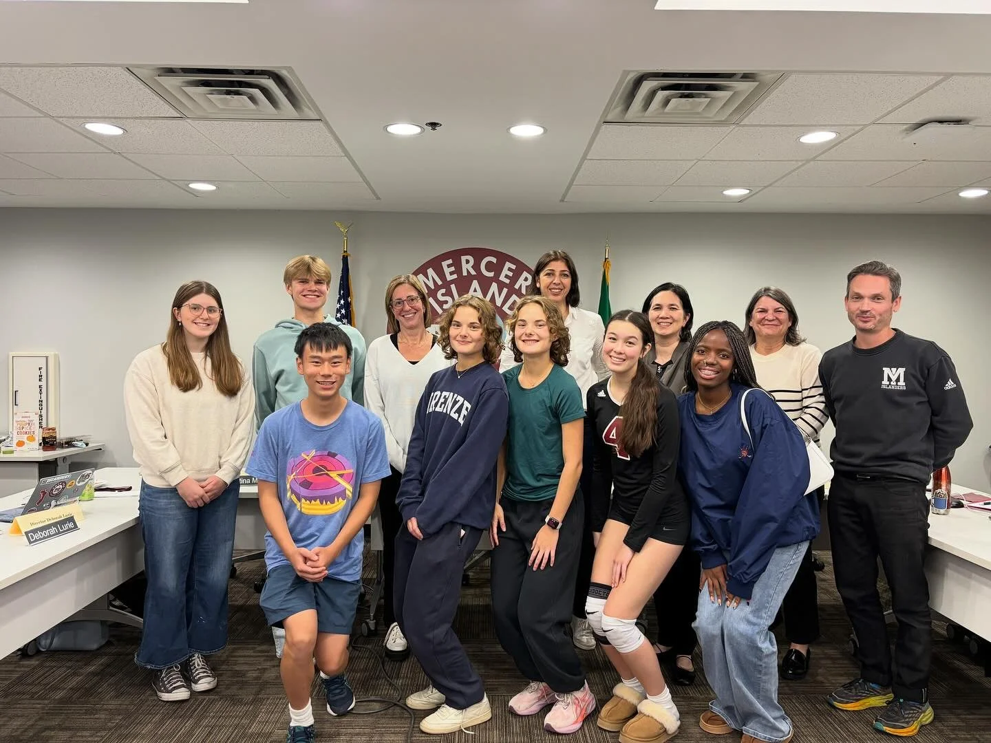 Last night, the MISD School Board recognized our  students who recently won the New York Times Student Podcasting Competition! Sophomore Samantha Back won with an amazing story about the journey of her immigrant grandparents and the legacy they passe