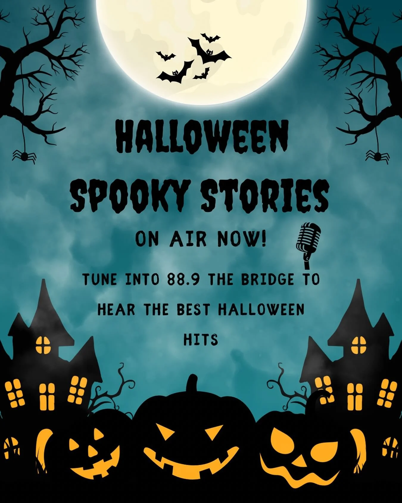 Tune into 88.9 The Bridge to hear all the great spooky stories and Halloween hits produced by our amazing student staff here at MIHS! Start Halloween off right with KMIH! 🎃🎙️#kmih #889thebridge #studentradio #mihs #mercerisland #halloween #spooky #