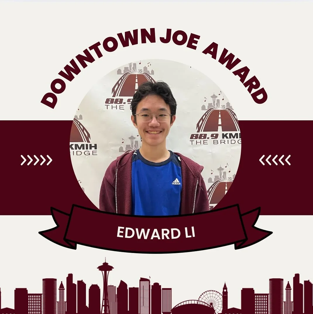 Edward and Kristina are the down town joe award winners for this week! 

-Edward who is in advanced radio is a born leader and steps up to any task given! He offers to help with our News reports and has a great podcast called &ldquo;popping politics&