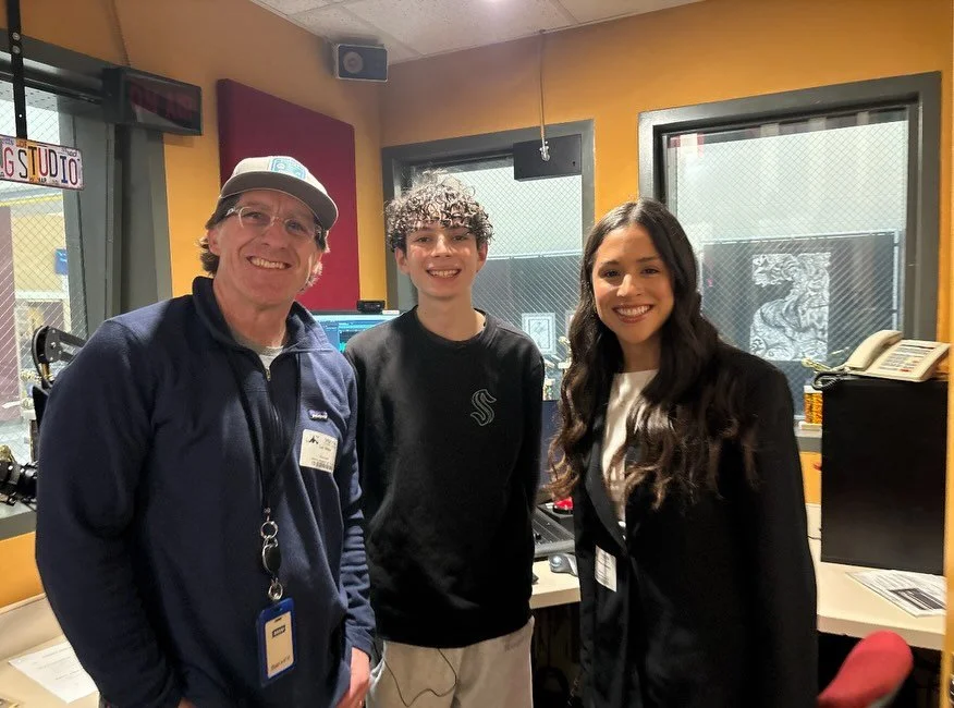 A big thanks to KING5 reporter Brianna Vasquez and photographer Tate Miller for visiting our classroom and the KMIH studios today! They&rsquo;re putting together a feature story about KMIH&rsquo;s &ldquo;Kraken Max,&rdquo; segment, hosted by Max Pelt
