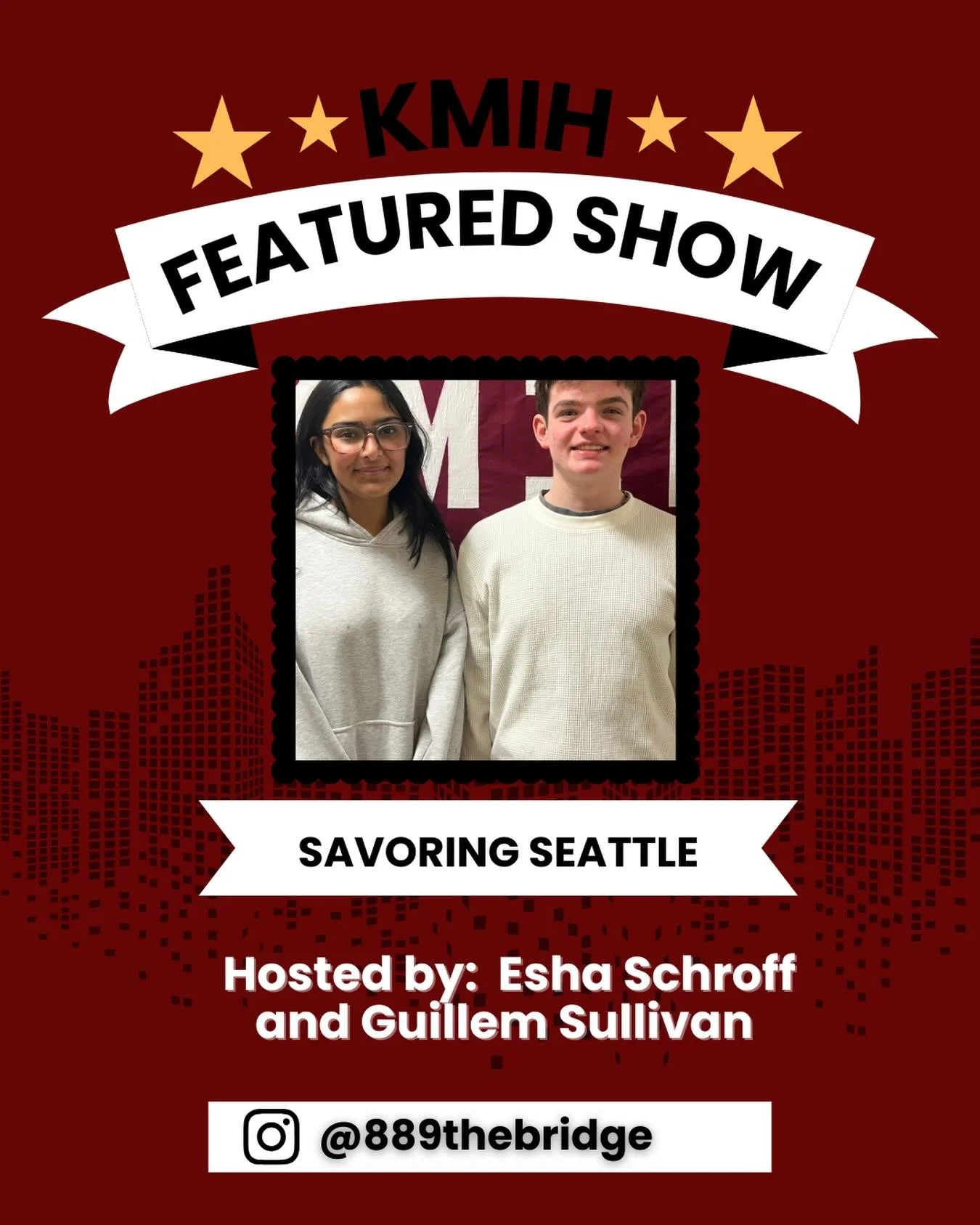 Join us for our our next Featured Podcast - Savoring Seattle with sophomores Esha Schroff and Guillem Sullivan! Every Friday morning, they explore the best of the Seattle food scene, covering everything from hidden gem food trucks to the best snacks 