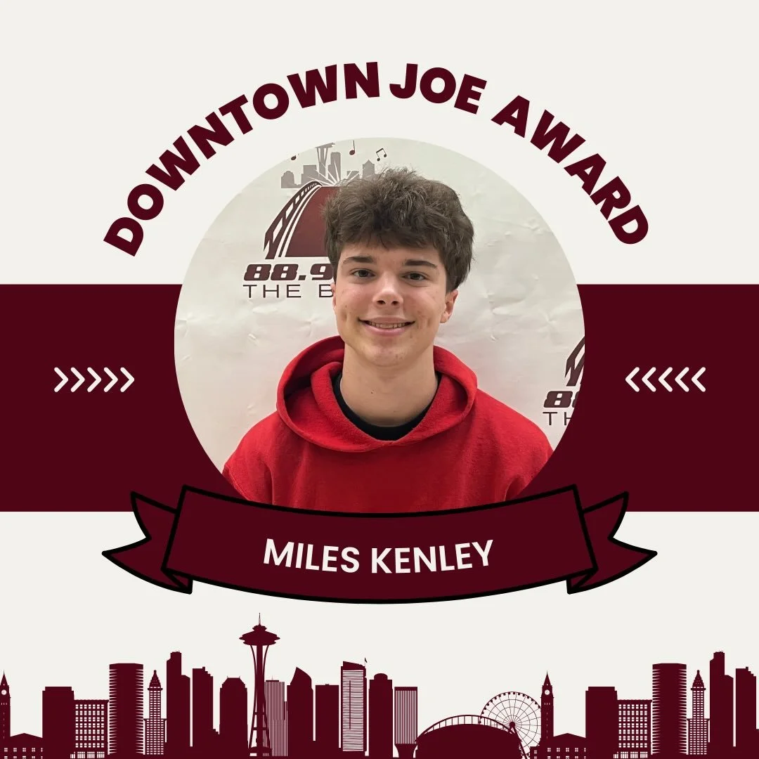 This week&rsquo;s Downtown Joe Awards go to Francesco Monti and Miles Kenley! 🙌🙌 Congratulations to Francesco Monti, who has been volunteering his time to shadow broadcasts at KMIH and consistently goes above and beyond in class to make his work st