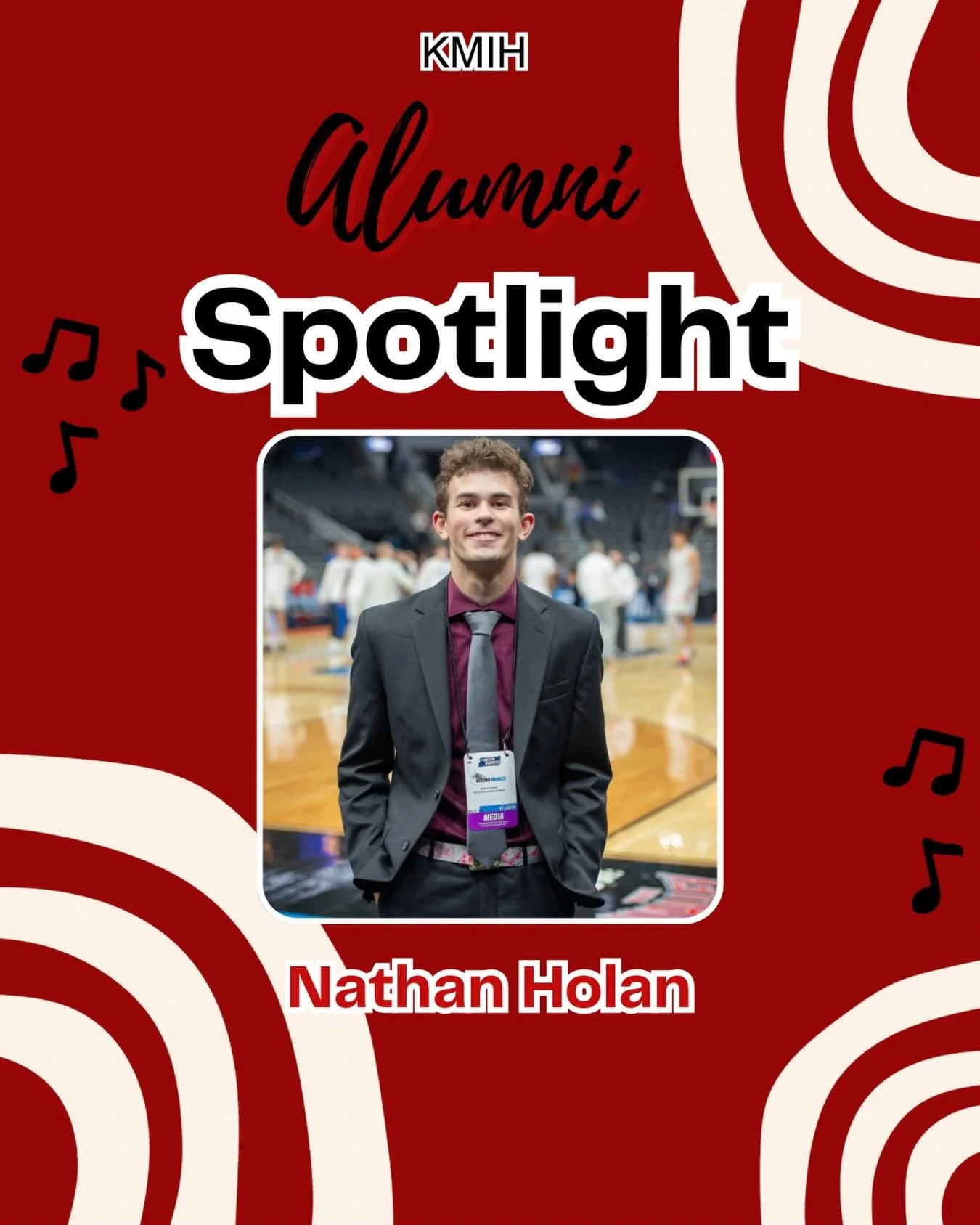 We&rsquo;re incredibly proud to highlight KMIH alum Nathan Holan, class of 2024, for his outstanding work behind the mic at March Madness! 🏀

Currently attending Santa Clara University, Nathan is also the voice of the Santa Clara Broncos. He recentl