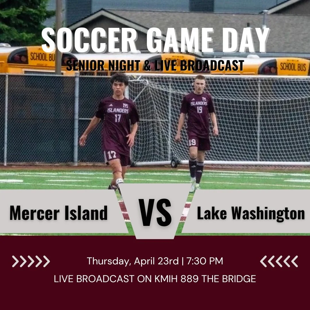 Tune in to celebrate the boys soccer seniors and to hear a live play by play of their game against Lake Washington at 7:30pm on KMIH 🙌 #statechamps #seniornight #state #washington #seattle