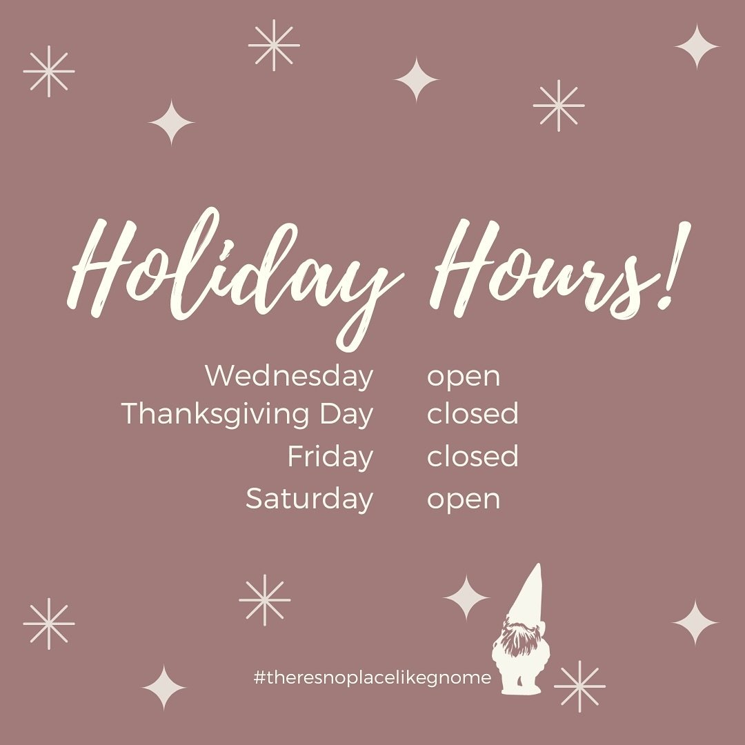 Heads up! Next weeks hours are as follows!⬆️