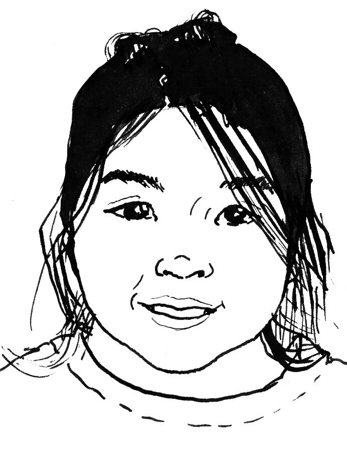 A portrait of one of the young editors of Early Harvest magazine Issue 6, 2017.