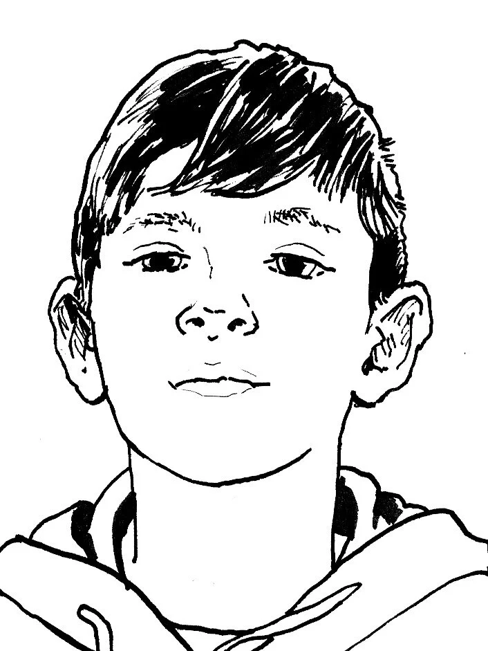 A portrait of one of the young editors of Early Harvest magazine Issue 6, 2017.