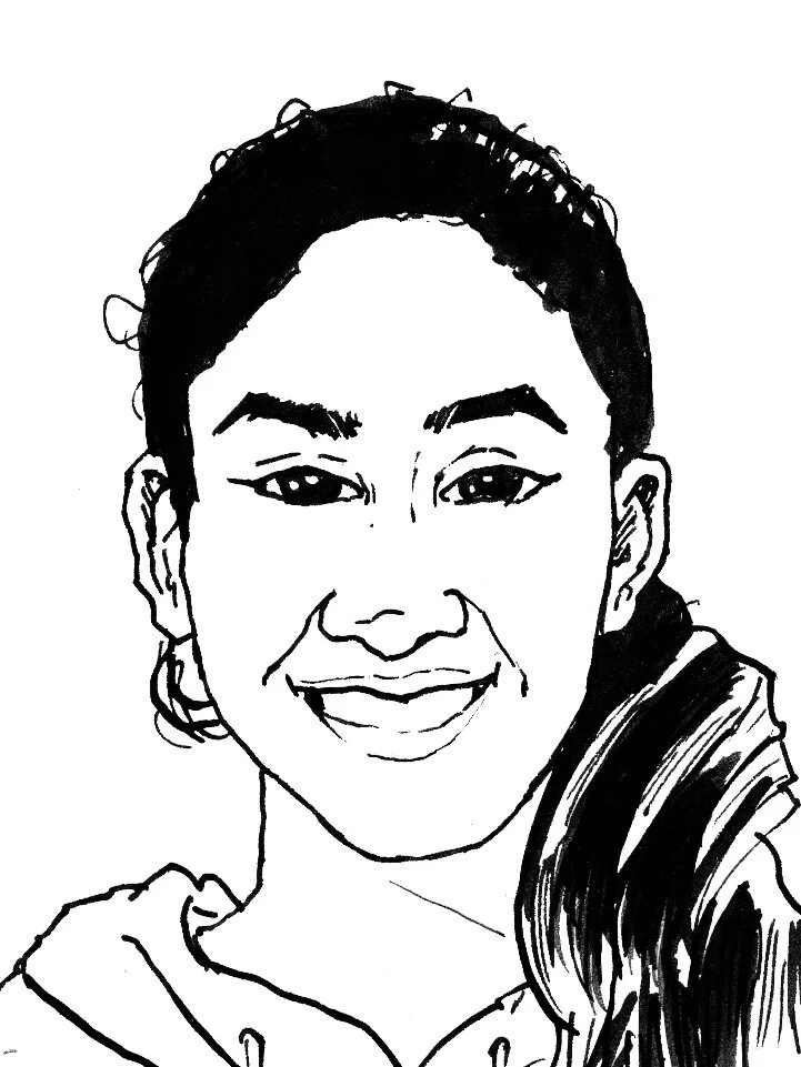 A portrait of one of the young editors of Early Harvest magazine Issue 6, 2017.