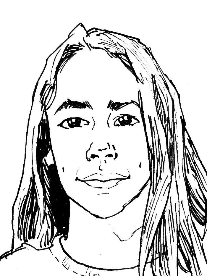 A portrait of one of the young editors of Early Harvest magazine Issue 6, 2017.