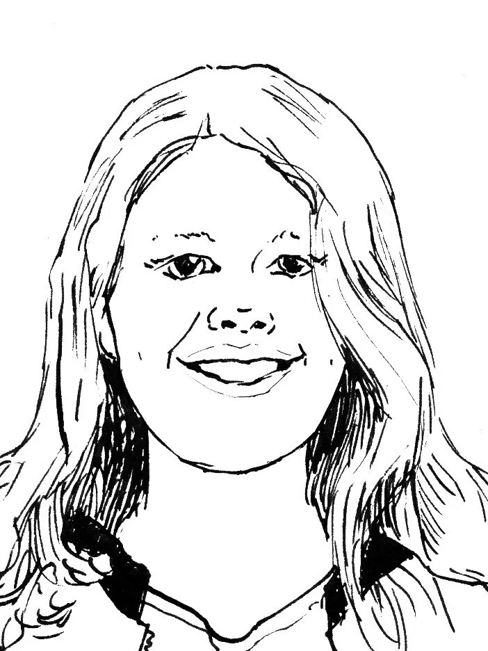 A portrait of one of the young editors of Early Harvest magazine Issue 6, 2017.