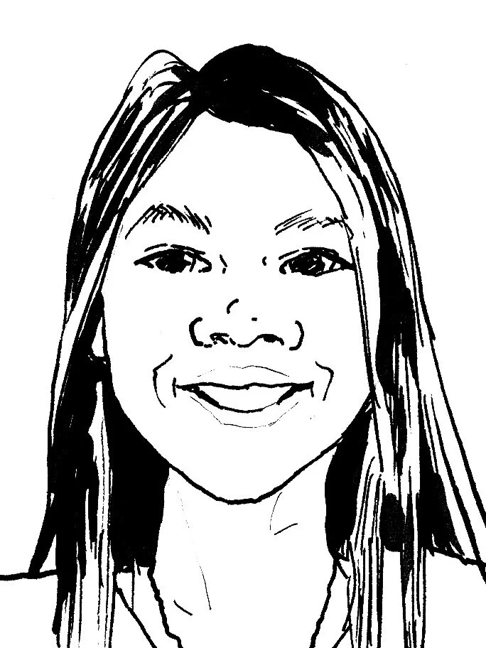 A portrait of one of the young editors of Early Harvest magazine Issue 6, 2017.